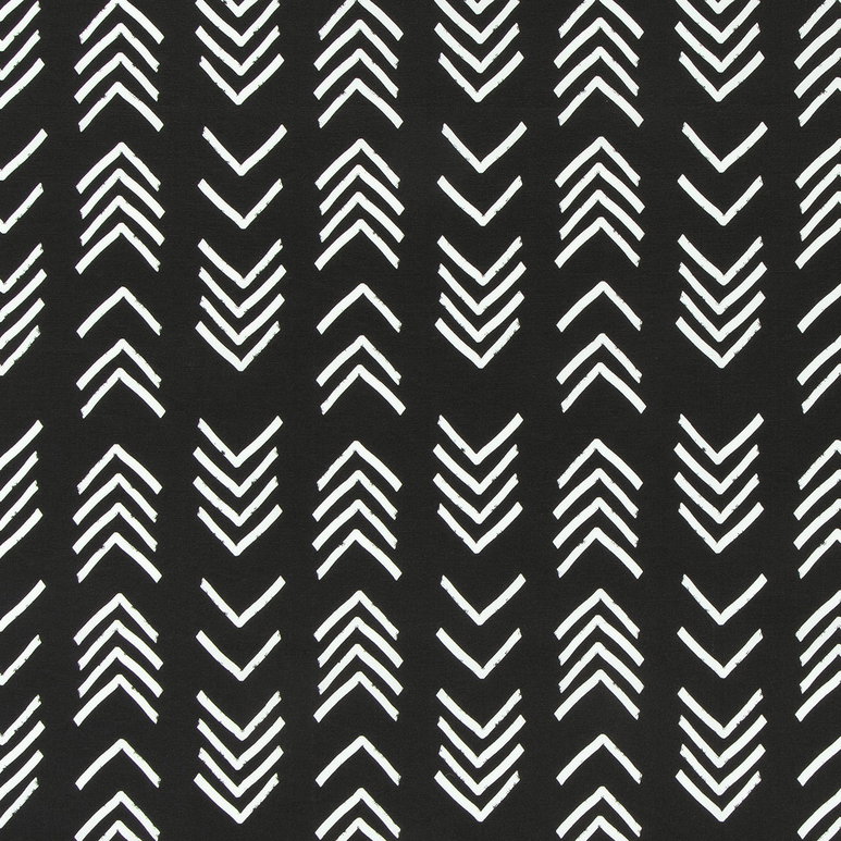 Premier Prints Outdoor Bogolan Matte Black Fabric