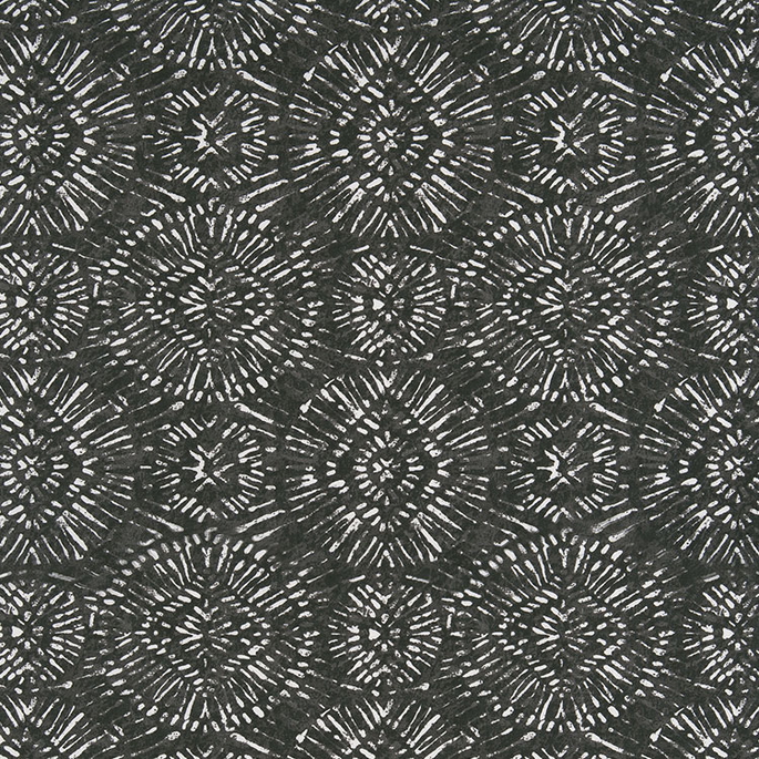 Premier Prints Outdoor Borneo Matte Black Fabric image 1 of 1