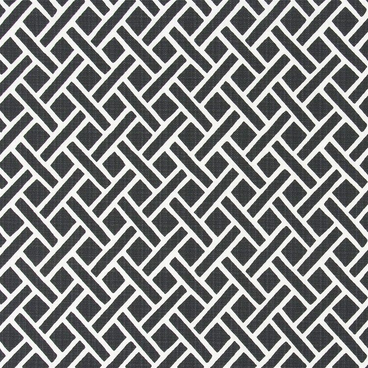 Premier Prints Outdoor Eastwood Matte Black Luxe Polyester Fabric
