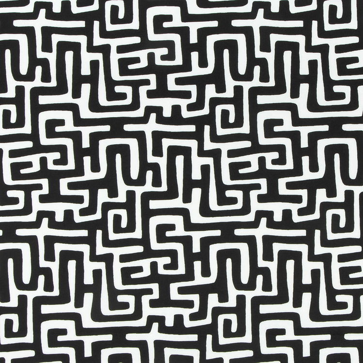 Premier Prints Outdoor Enid Matte Black Fabric