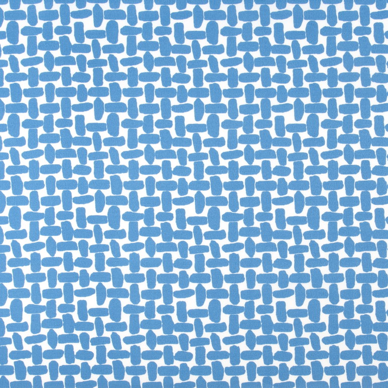Premier Prints Outdoor Farley Courtyard Blue Fabric