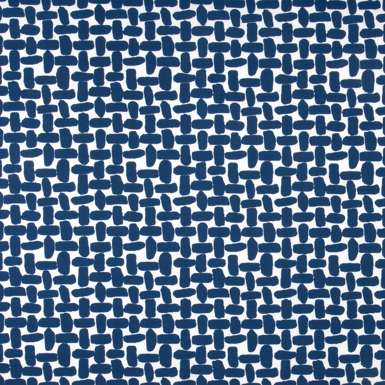 Premier Prints Outdoor Farley Courtyard Navy Fabric