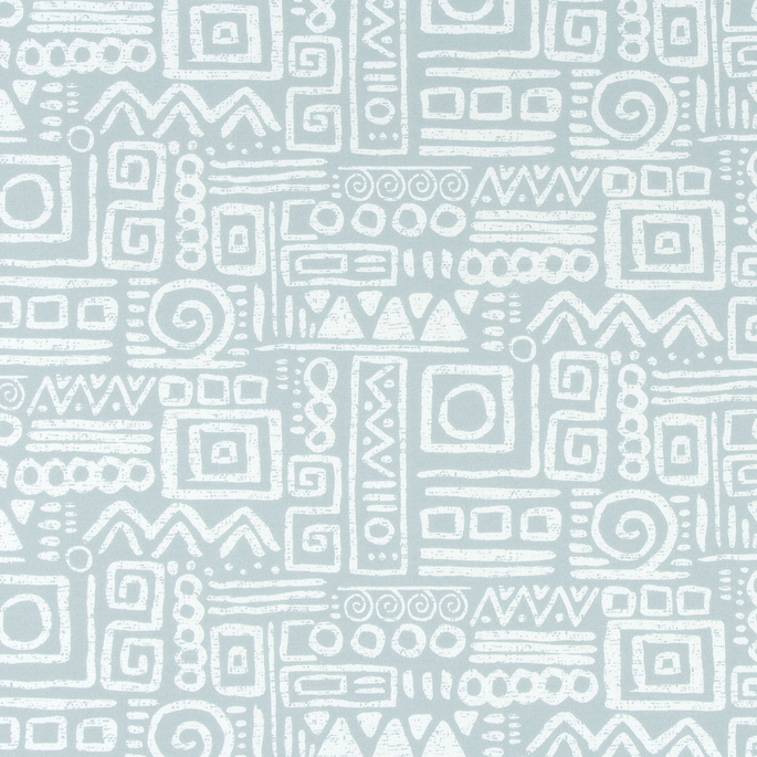 Premier Prints Outdoor Glyphic Belmont Blue Fabric image 1 of 1