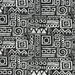 Premier Prints Outdoor Glyphic Matte Black Fabric thumbnail image 1 of 1