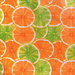Orange/Lime Capricho Oilcloth Fabric