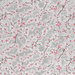 Gray Cherry Blossoms Oilcloth Fabric