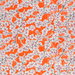 Orange Cherry Blossoms Oilcloth Fabric