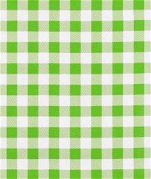 Lime Green 7/8" Gingham Oilcloth Fabric