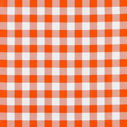 Orange 7/8" Gingham Oilcloth Fabric