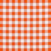 Orange 7/8" Gingham Oilcloth Fabric