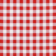 Red 7/8" Gingham Oilcloth Fabric