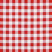 Red 7/8" Gingham Oilcloth Fabric