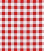 Red 7/8" Gingham Oilcloth Fabric