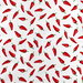 Red/White Chiles Oilcloth Fabric