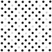 Black/Silver Confetti Oilcloth Fabric