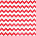 Red Chevron Oilcloth Fabric