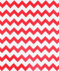 Red Chevron Oilcloth Fabric