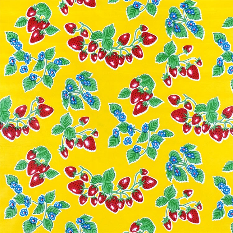 Yellow Forever Oilcloth Fabric