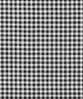 Black 1/4" Gingham Oilcloth Fabric