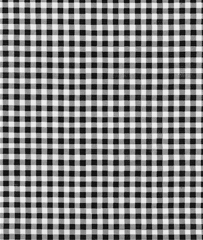Black 1/4 inch Gingham Oilcloth Fabric
