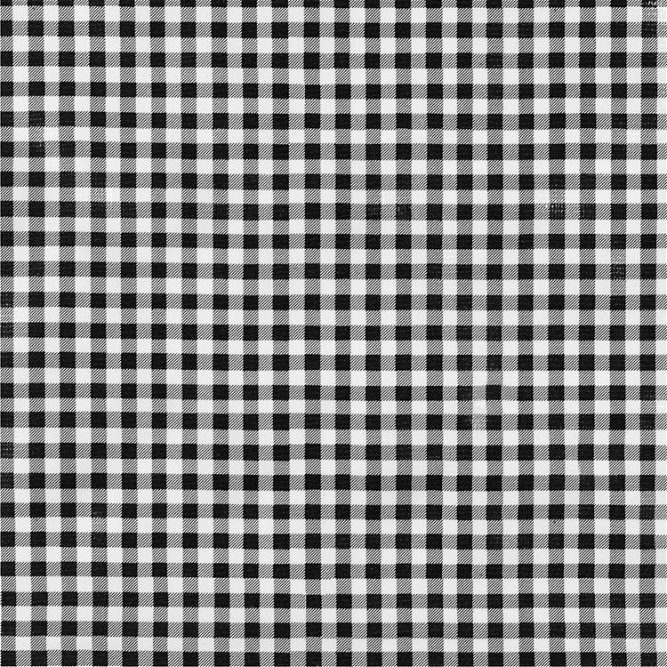 Black 1/4&quot; Gingham Oilcloth Fabric