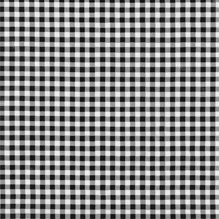 Black 1/4" Gingham Oilcloth Fabric
