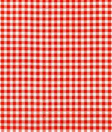 Red 1/4" Gingham Oilcloth Fabric