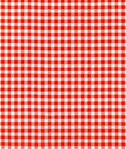 Red 1/4" Gingham Oilcloth