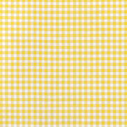 Yellow 1/4" Gingham Oilcloth Fabric
