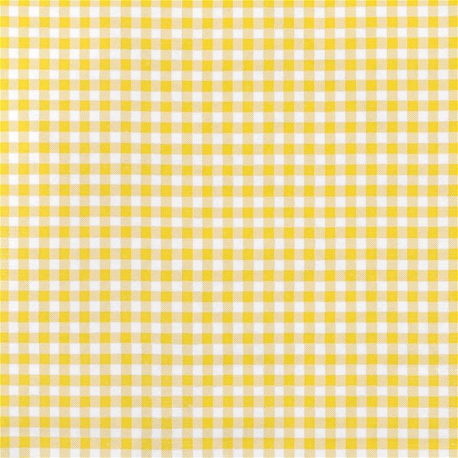 Yellow 1/4&quot; Gingham Oilcloth Fabric