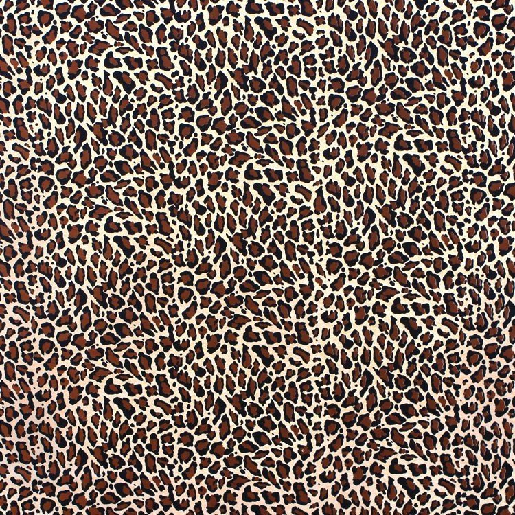 Brown Jaguar Oilcloth Fabric
