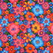 Purple Lluvia de Flores Oilcloth Fabric