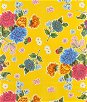 Yellow Mums Oilcloth Fabric