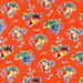 Orange Pears & Apples Oilcloth Fabric
