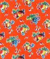 Orange Pears & Apples Oilcloth