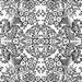 Black Paradise Lace Oilcloth Fabric