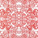 Red Paradise Lace Oilcloth Fabric