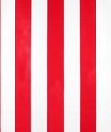 Red Wide Stripes Oilcloth Fabric