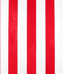 Red Wide Stripes Oilcloth Fabric