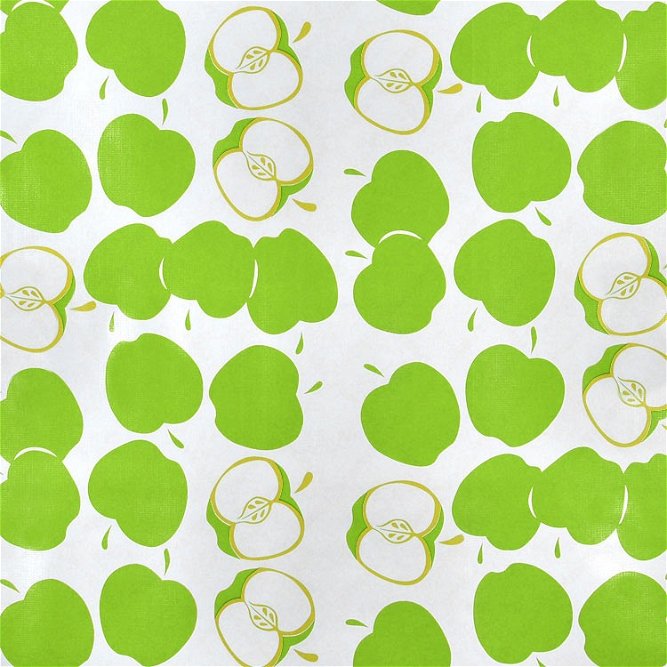Green Solvang Oilcloth Fabric