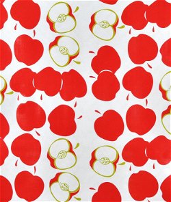 Red Solvang Oilcloth