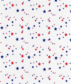 Blue/Red Stars Oilcloth