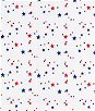 Blue/Red Stars Oilcloth Fabric