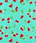 Aqua Stella Oilcloth Fabric