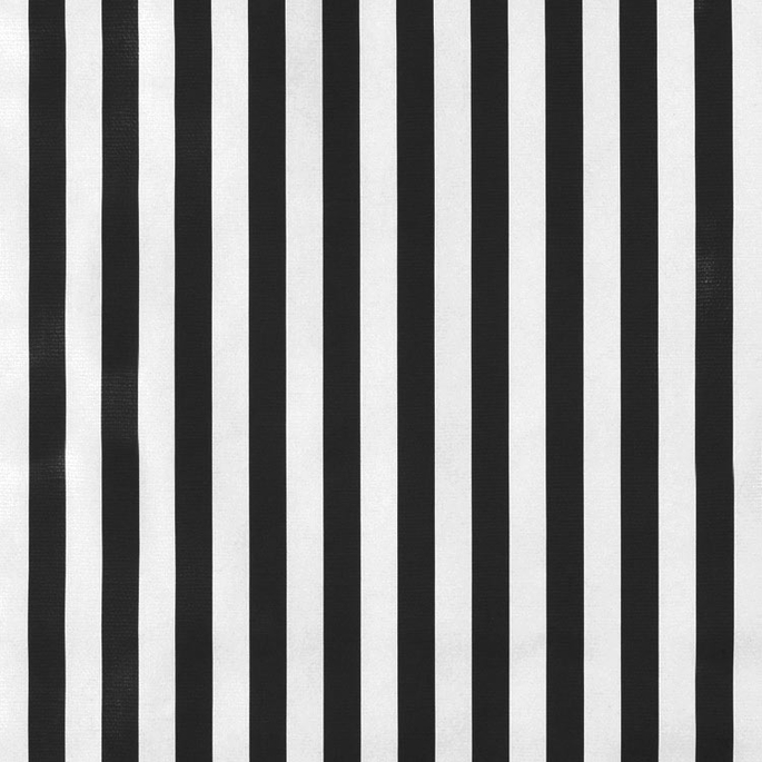 Black Stripes Oilcloth Fabric image 1 of 1