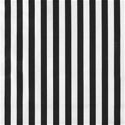 Black Stripes Oilcloth Fabric