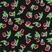 Black Stella Oilcloth Fabric