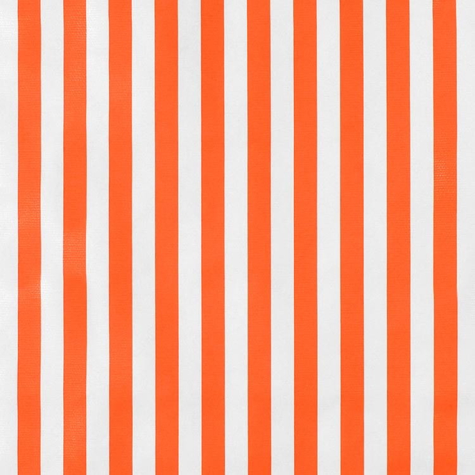 Orange Stripes Oilcloth Fabric image 1 of 1