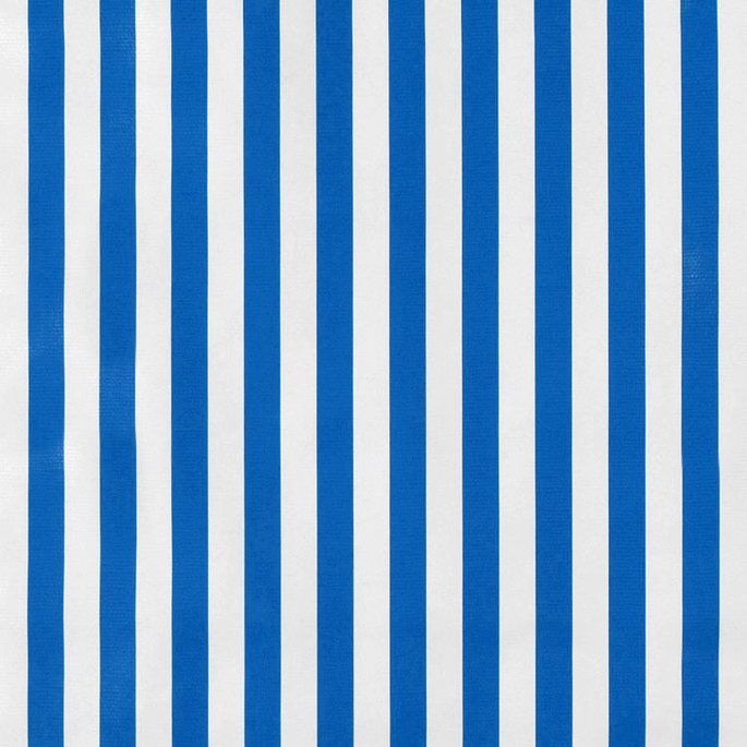 Royal Blue Stripes Oilcloth Fabric image 1 of 1