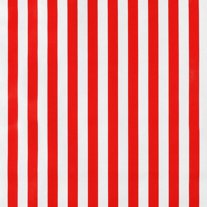 Red Stripes Oilcloth Fabric image 1 of 1